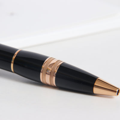 Montblanc Starwalker Black Resin & Rose Gold Ballpoint Pen - Preowned Grip Section