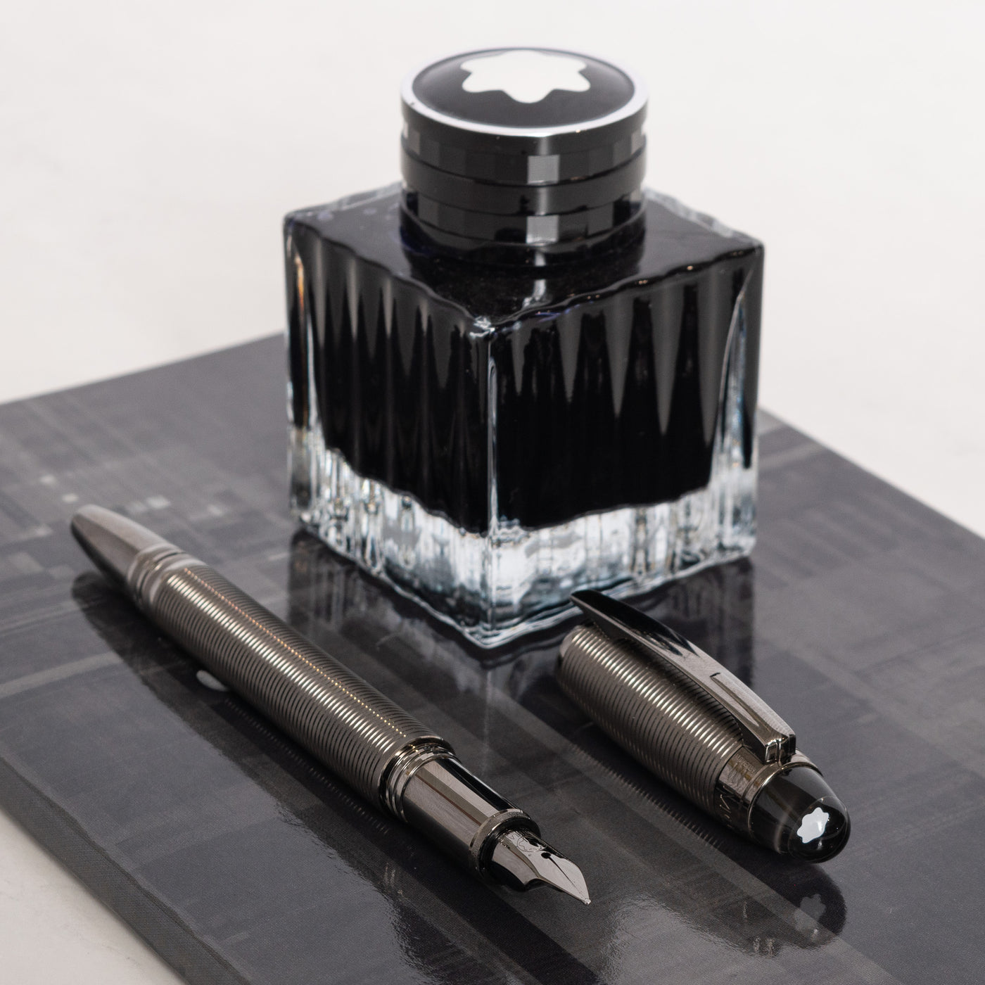 Montblanc Starwalker Midnight Black Metal Fountain Pen rare