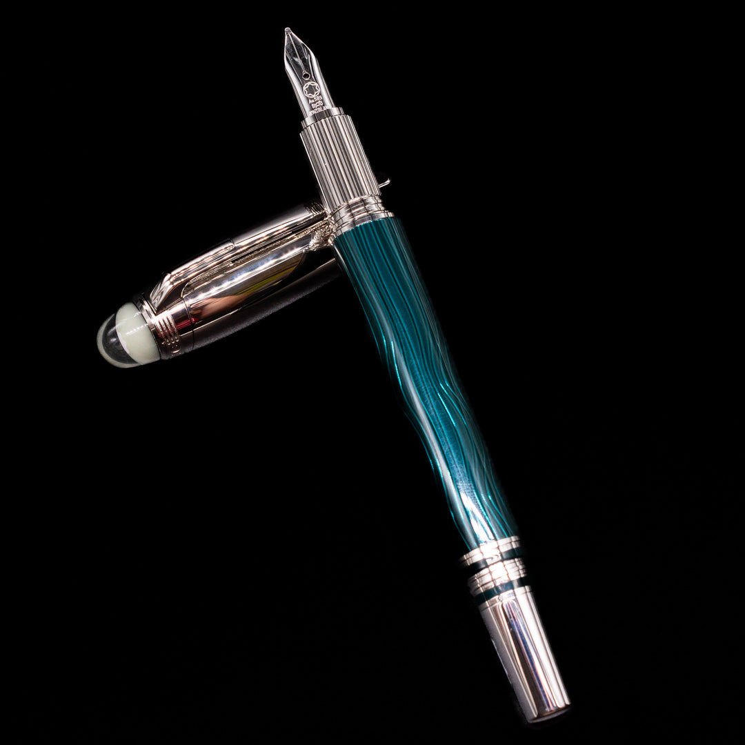 Montblanc Starwalker Polar Green Metal Fountain Pen | 14k Nib