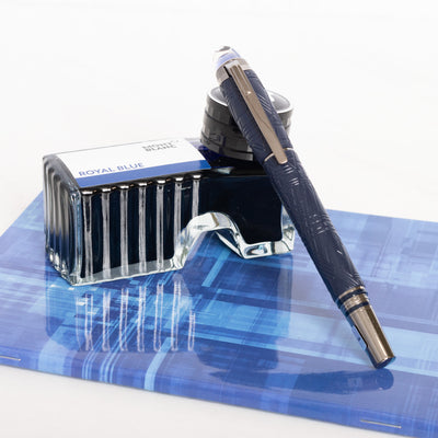 Montblanc Starwalker Space Blue Resin Fountain Pen Capped