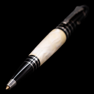 A full view of the Montblanc Writer's Edition F Scott Fitzgerald Ballpoint Pen - Preowned with a focus on the tip.