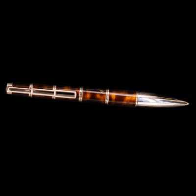 An overhead view of the Montblanc Writer's Edition Miguel de Cervantes Ballpoint Pen - Preowned.