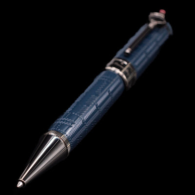 A full view of the Montblanc Writer's Edition Sir Arthur Conan Doyle Ballpoint Pen - Preowned with a focus on the tip.