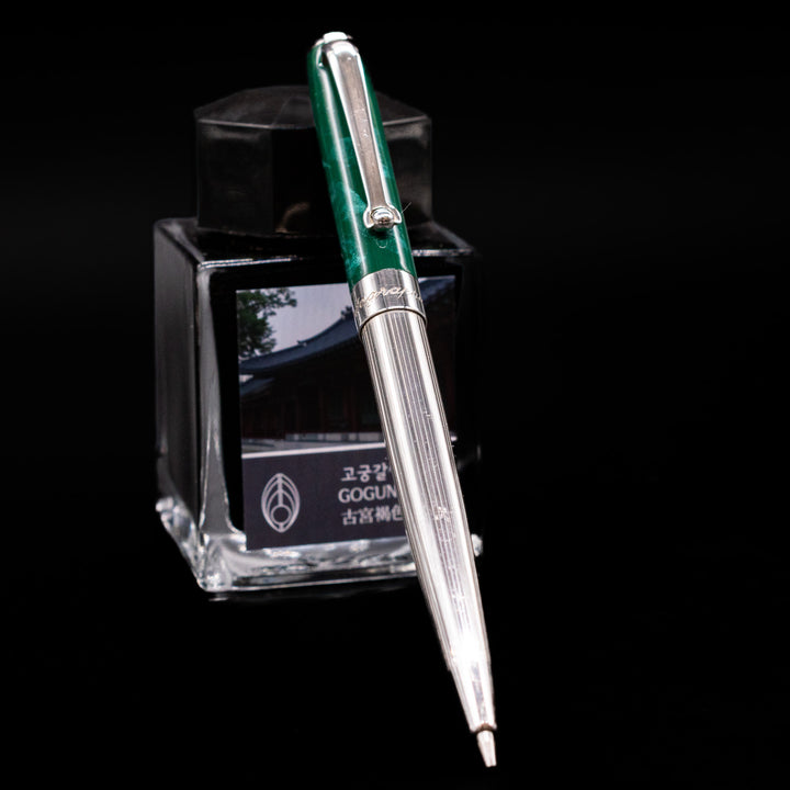 Montegrappa 1912 Z300 Mini Mechanical Pencil - Green & Sterling