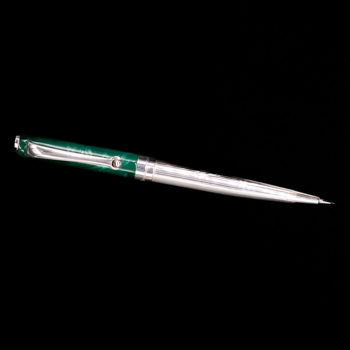 Montegrappa 1912 Z300 Mini Mechanical Pencil - Green & Sterling