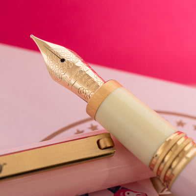 Montegrappa Barbie 14k Gold Nib Detail