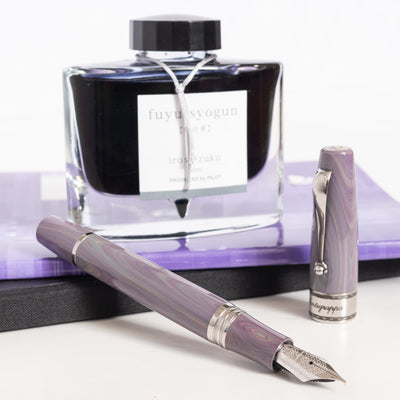 Montegrappa Extra 1930 Grey-Purple Ebonite Fountain Pen artist proof