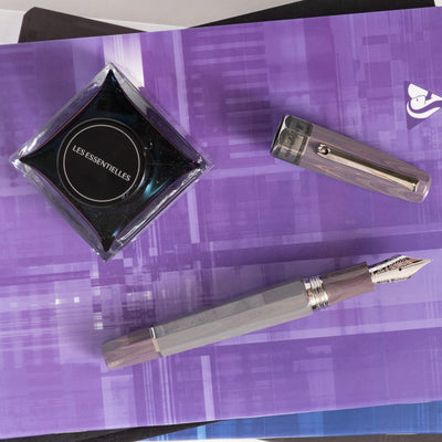 Montegrappa Extra Otto Purple Grey Ebonite Fountain Pen new