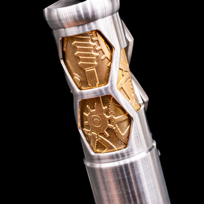 A macro shot of the inner layer on the cap for the Montegrappa Leonardo da Vinci 500th Anniversary Fountain Pen.