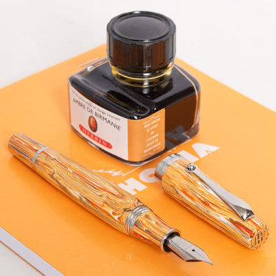 Montegrappa Miya Spice Explosion Fountain Pen orange