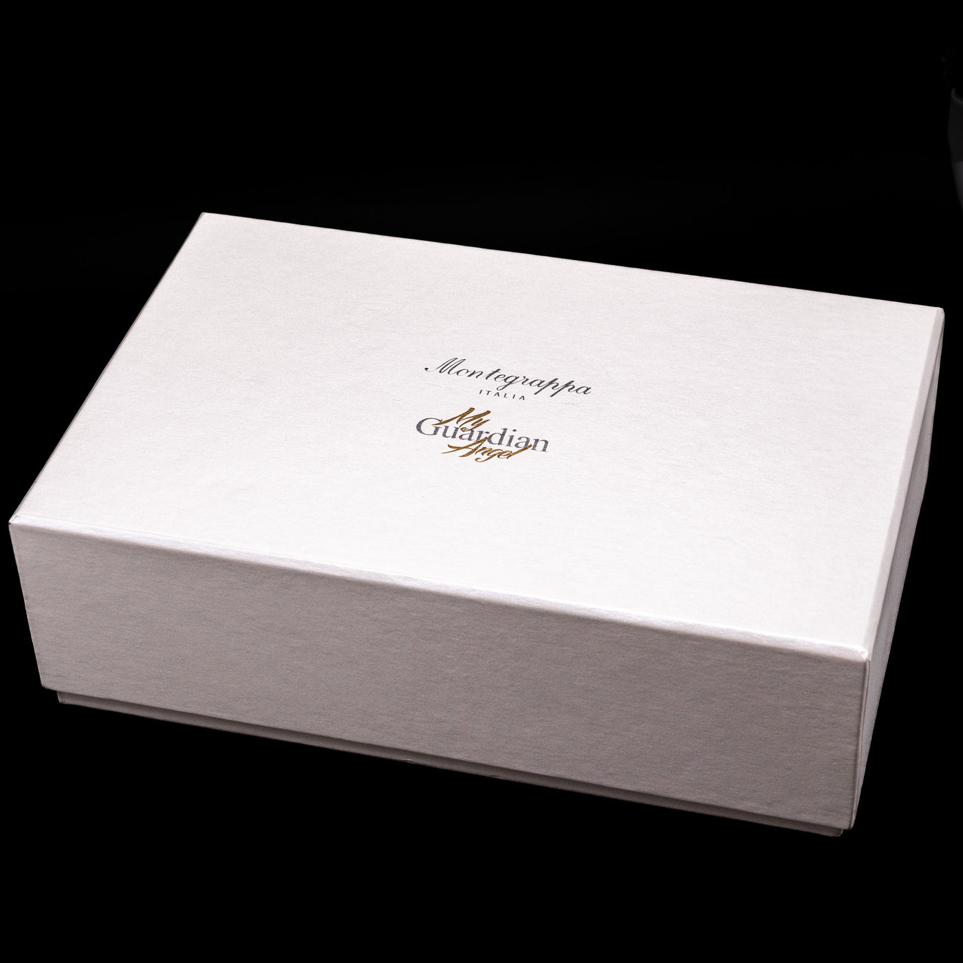 The outer box on the Montegrappa My Guardian Angel Rollerball Pen.