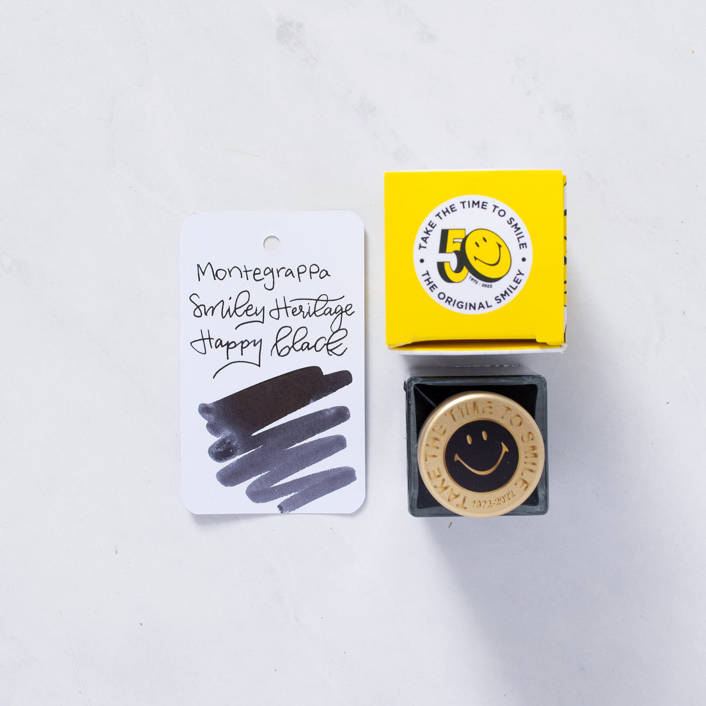 Montegrappa Smiley Happy Black Ink Bottle 50ml