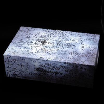 The outer box on the Montegrappa The Witcher: Mutation Fountain Pen.