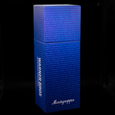 The outer box for the Montegrappa Warner Brothers 100th Anniversary Rollerball Pen.
