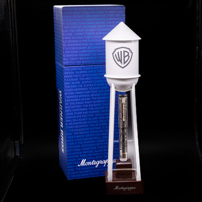 The water tower showcasing the Montegrappa Warner Brothers 100th Anniversary Rollerball Pen.