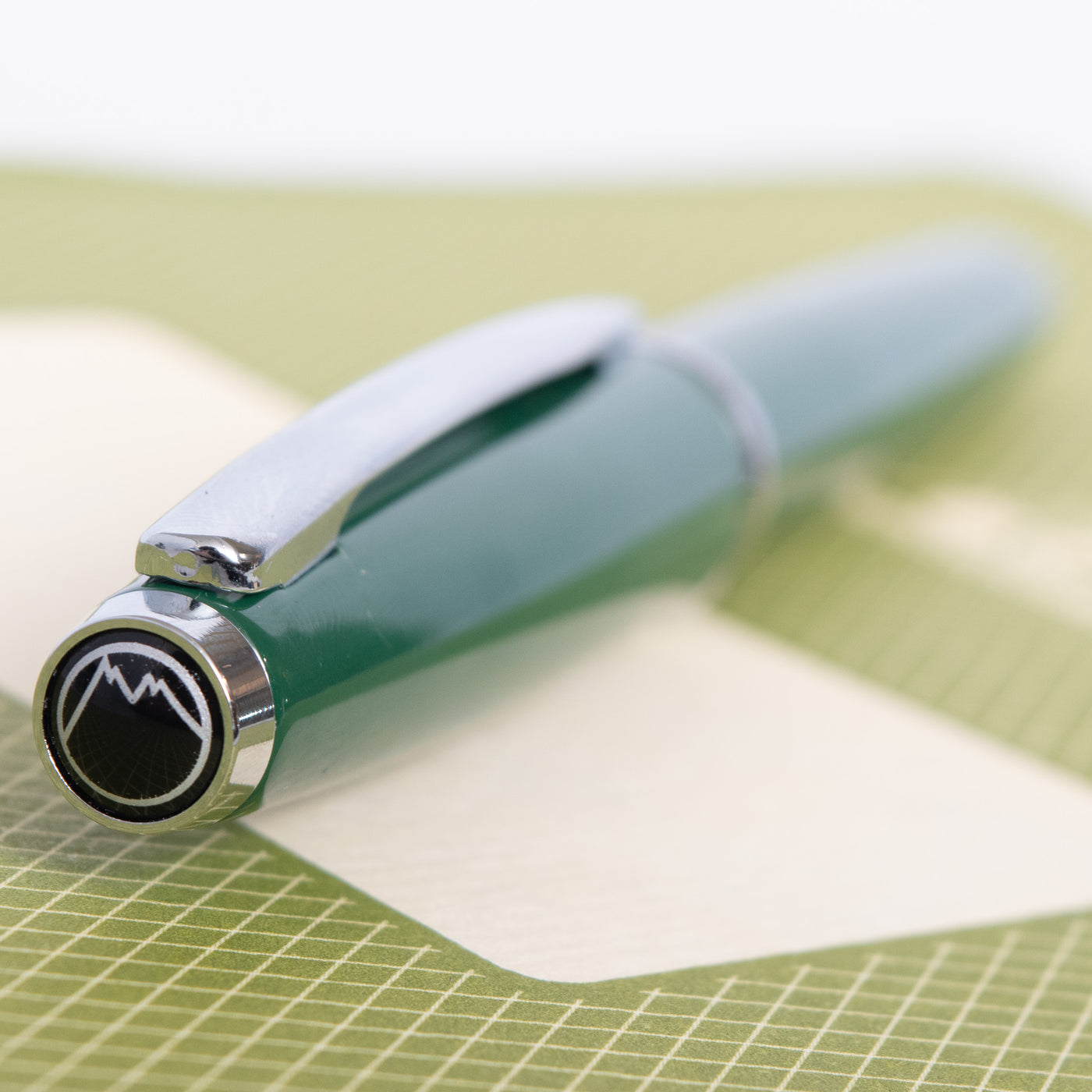 Monteverde Aldo Domani Green Ballpoint Pen Cap Top