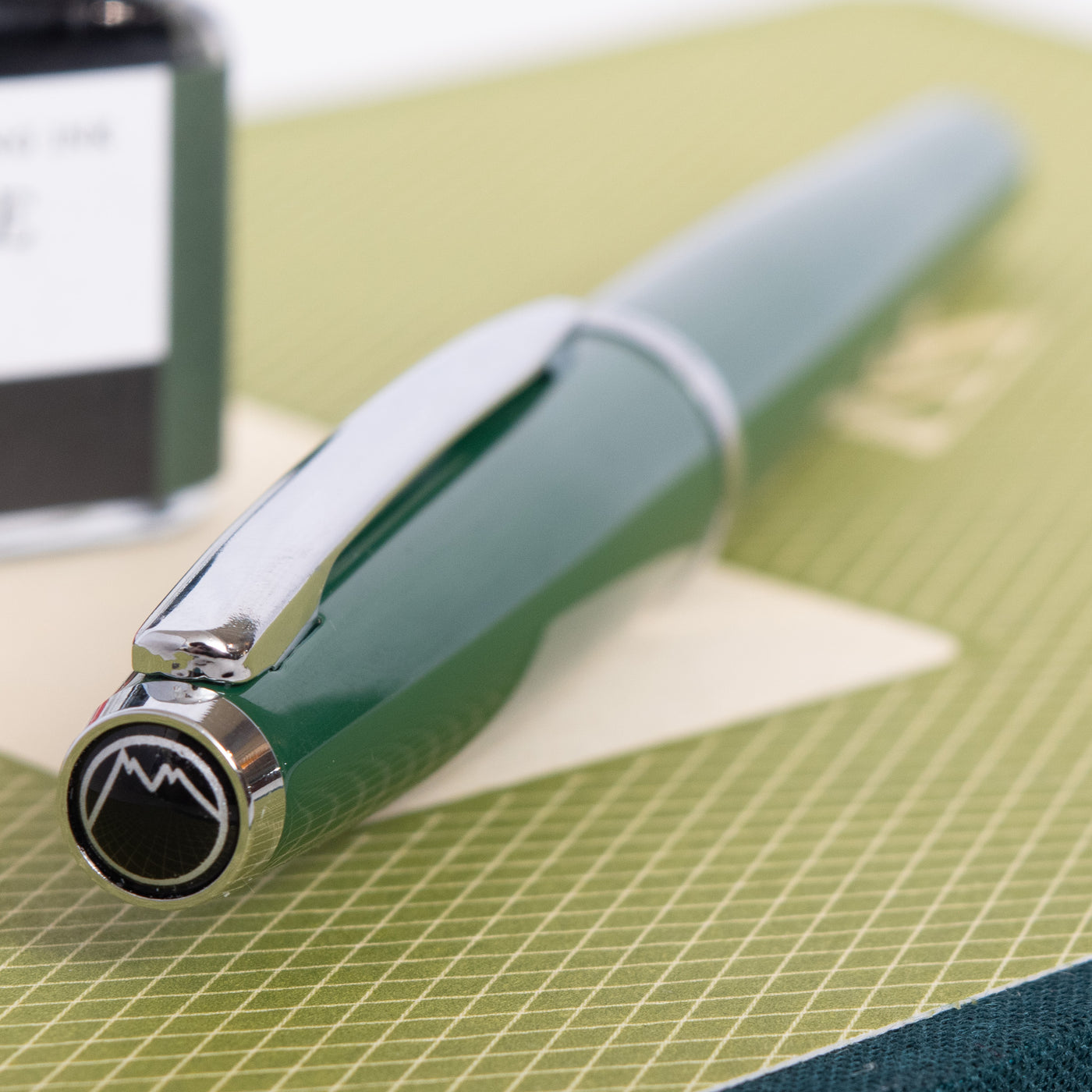 Monteverde Aldo Domani Green Rollerball Pen Cap Top