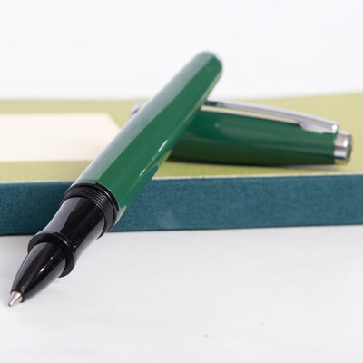 Monteverde Aldo Domani Green Rollerball Pen Uncapped