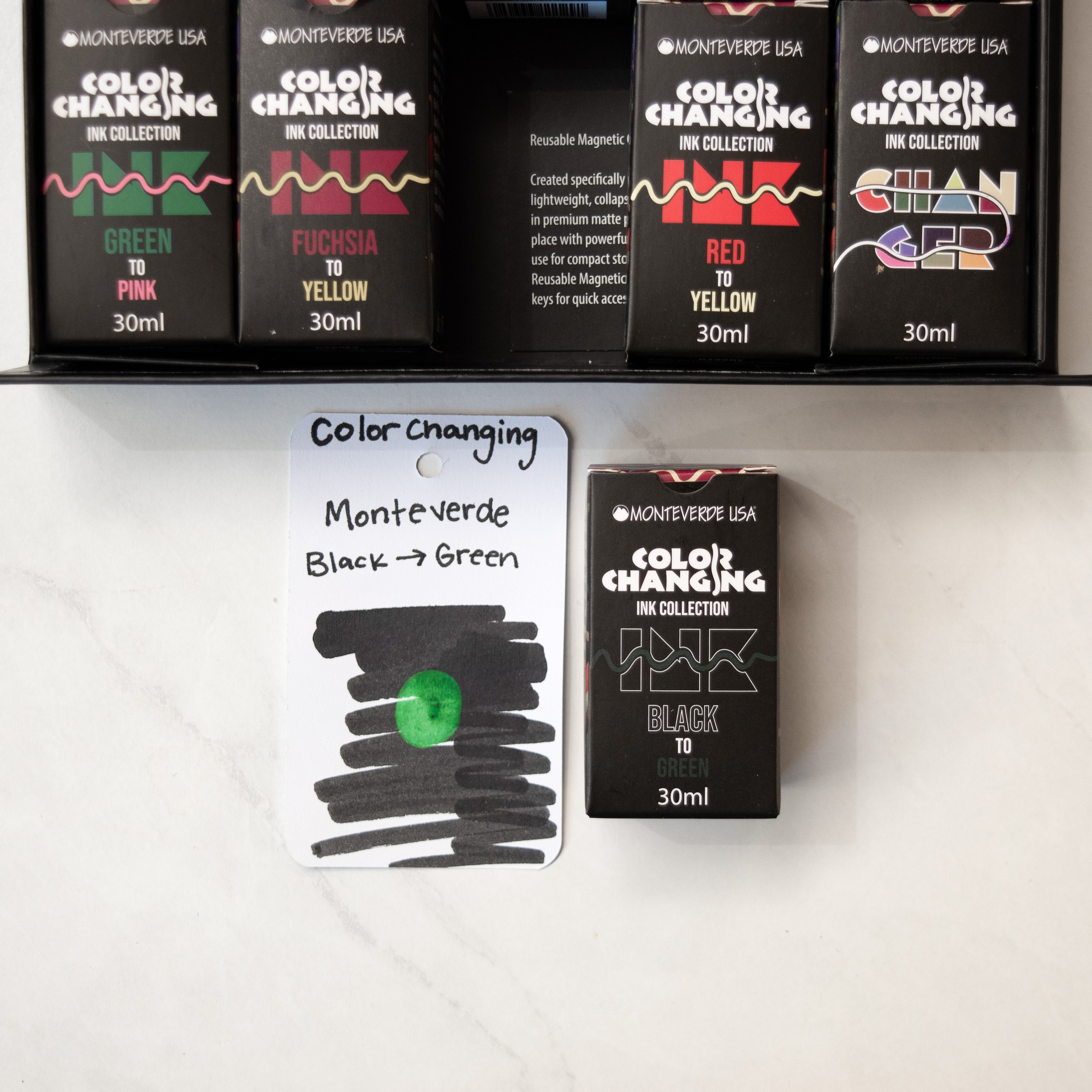 Monteverde Color Changing Ink - Black to Green – Truphae