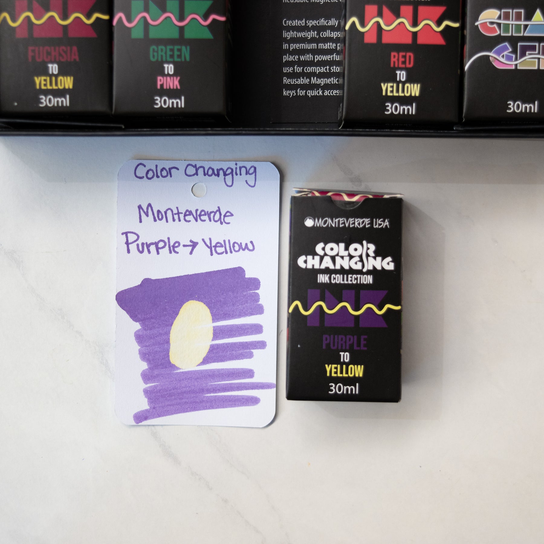 Monteverde Color Changing Ink Bottle - Purple to Yellow – Truphae