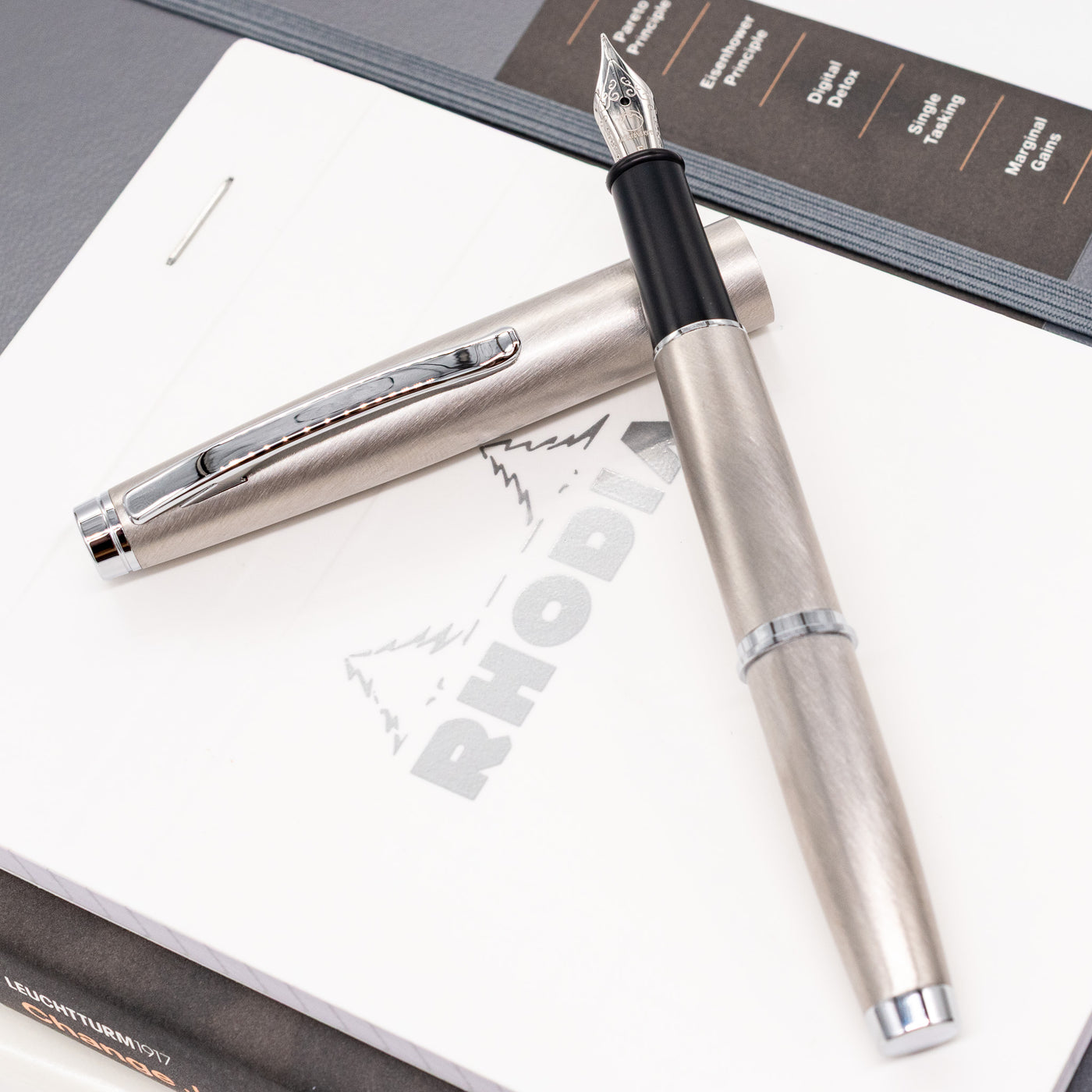 Monteverde Dakota Fountain Pen - Silver metal