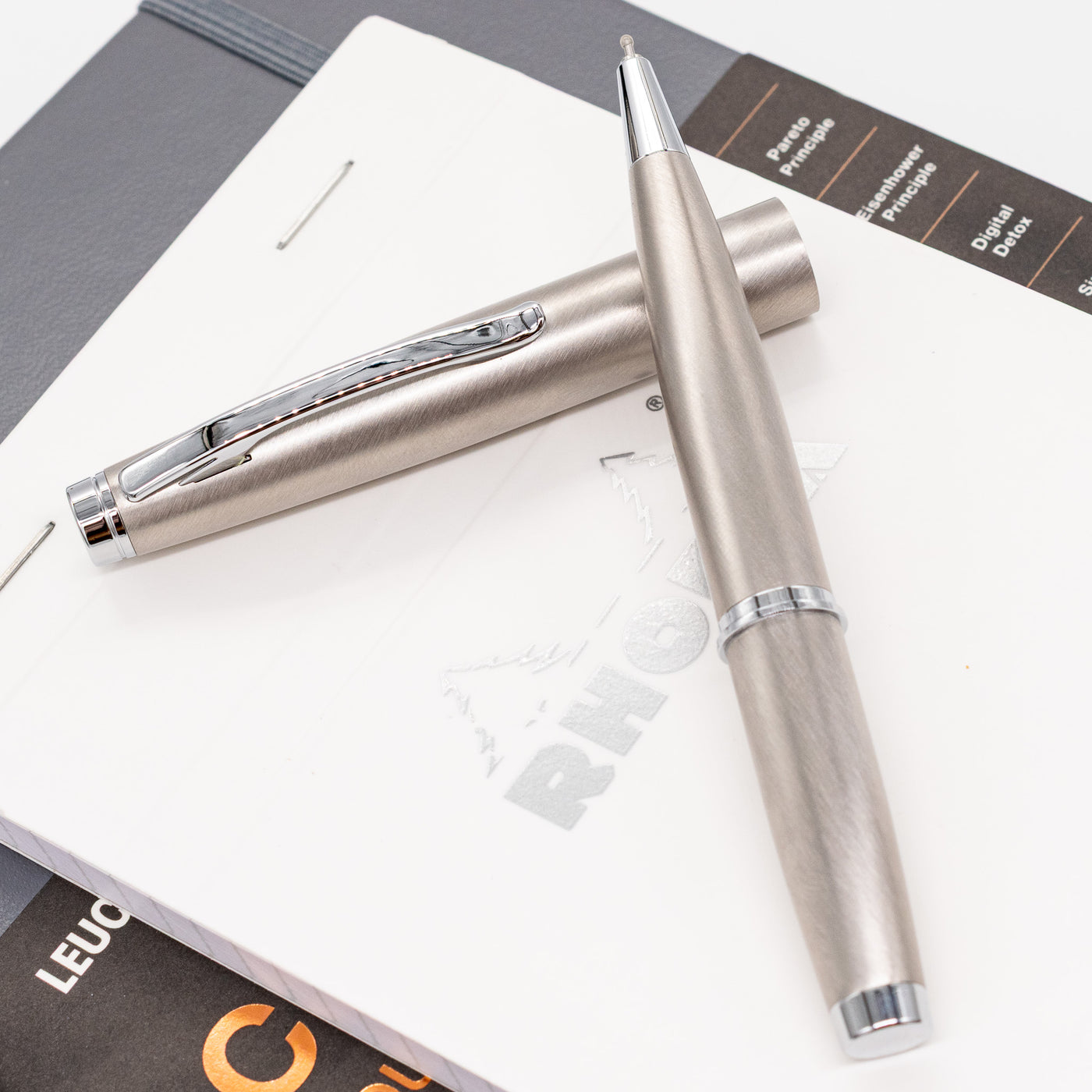 Monteverde Dakota Rollerball Pen - Silver metal