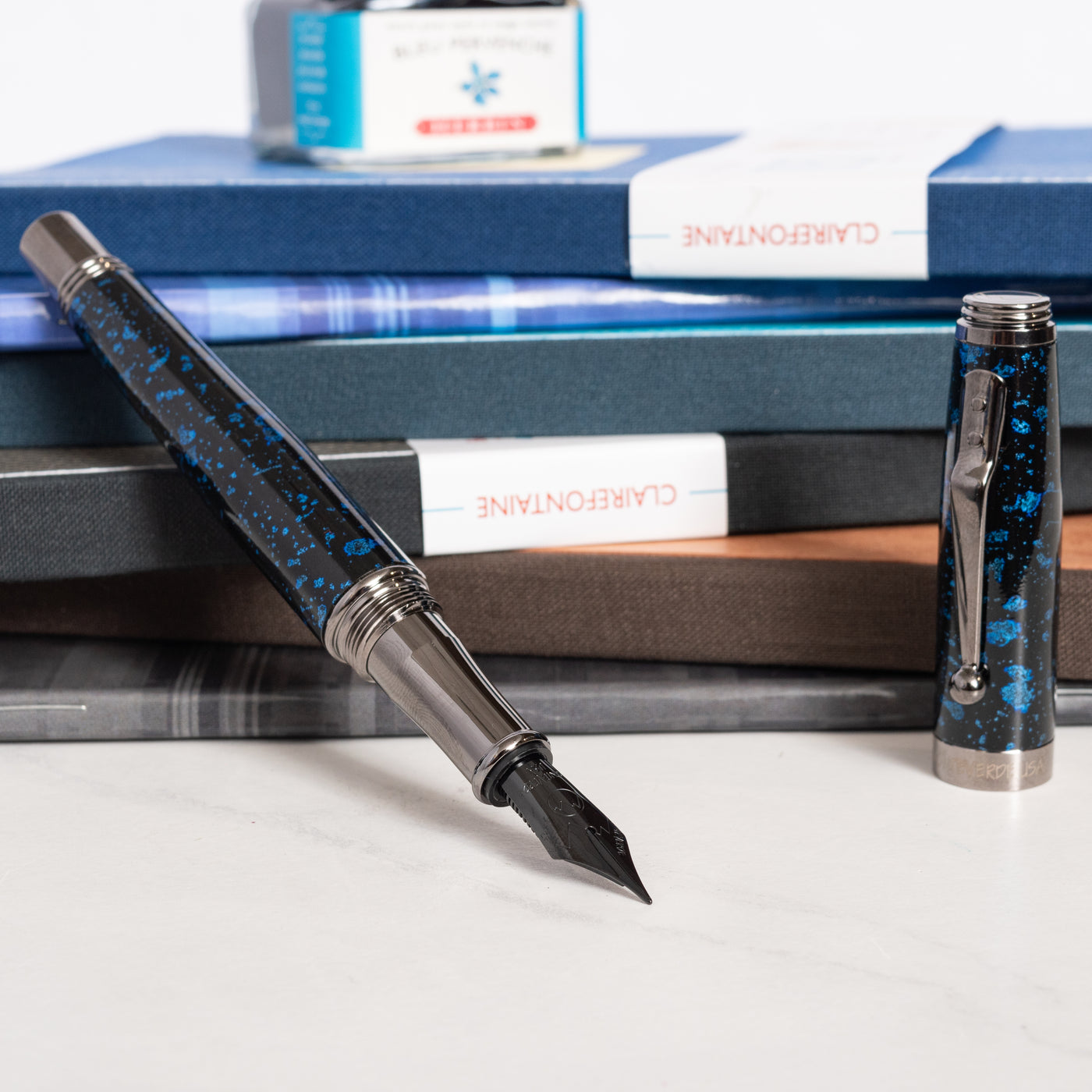 Monteverde Invincia Vega Starlight Blue Fountain Pen