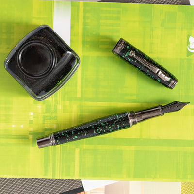 Monteverde Invincia Vega Starlight Green Fountain Pen Black