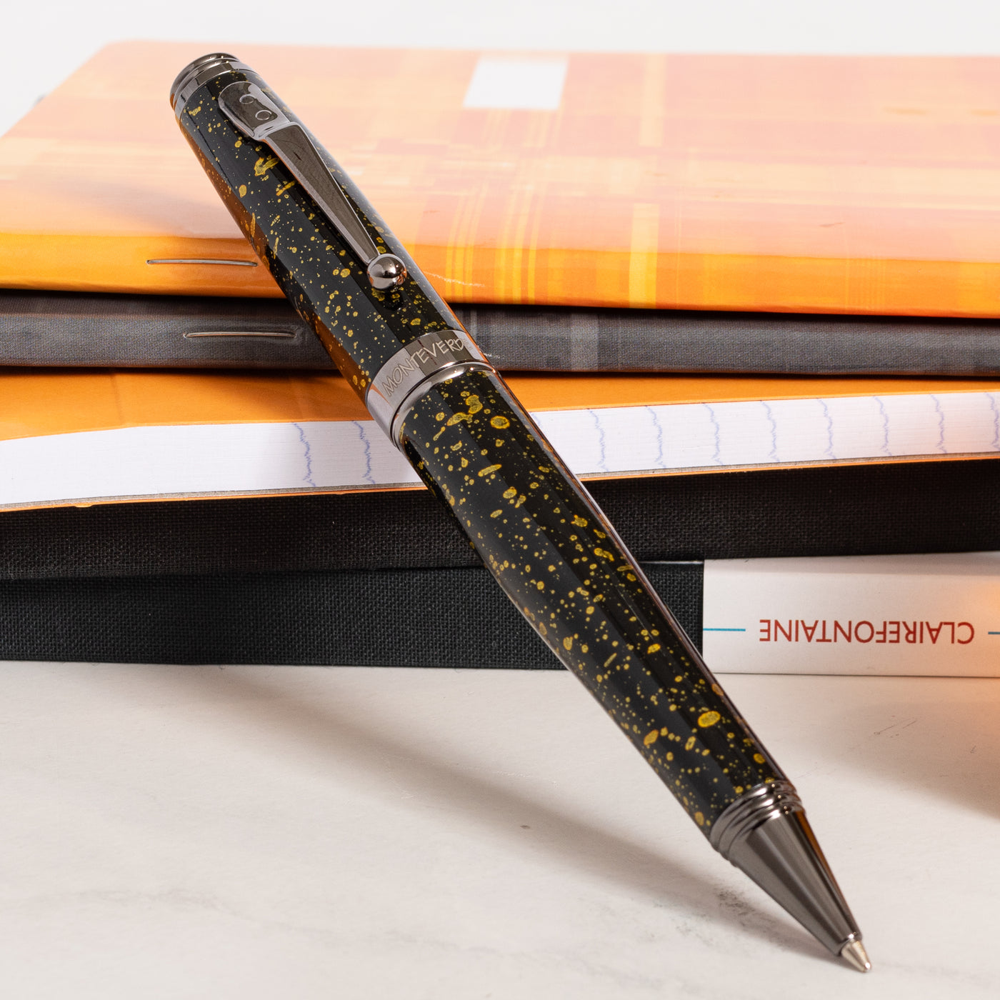 Monteverde Invincia Vega Starlight Yellow Ballpoint Pen New