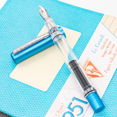 Monteverde MP1 Fountain Pen - Bright Blue demonstrator