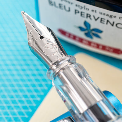 Monteverde MP1 Fountain Pen - Bright Blue stainless steel nib