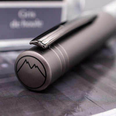 Monteverde MP1 Fountain Pen - Coal Gray cap top