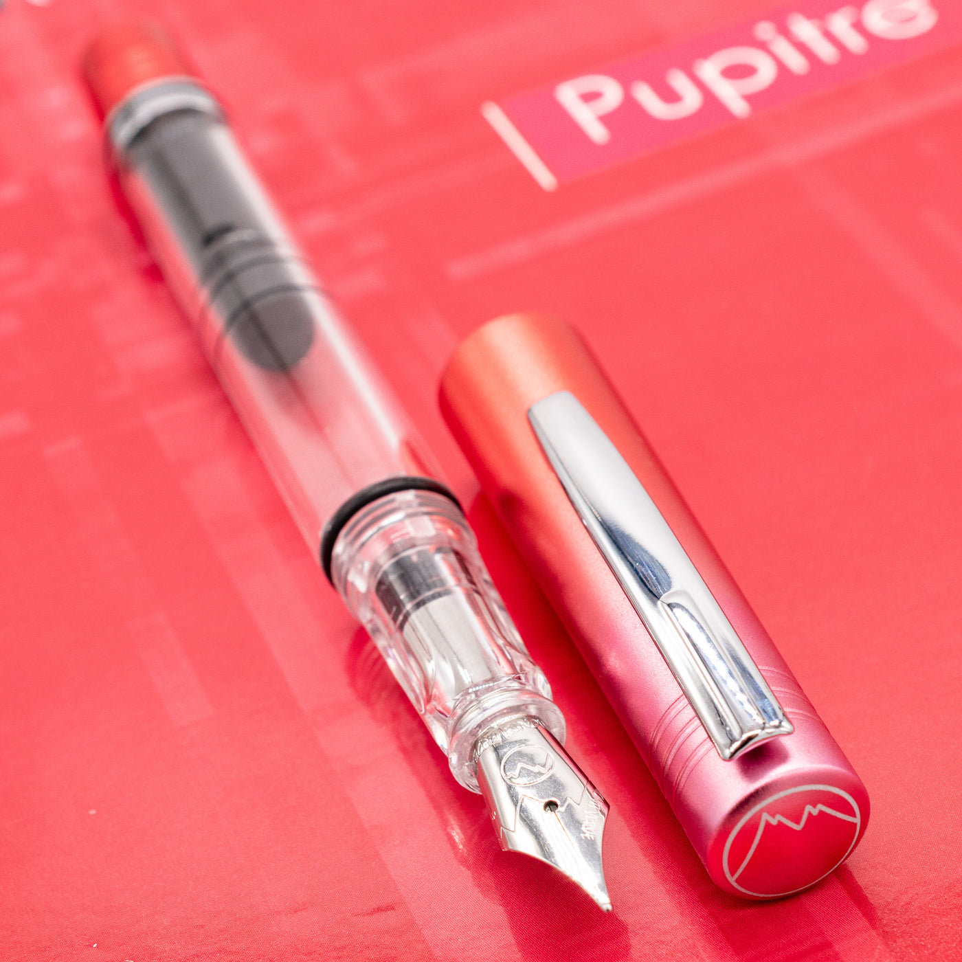 Monteverde MP1 Fountain Pen - Strawberry Dreams red
