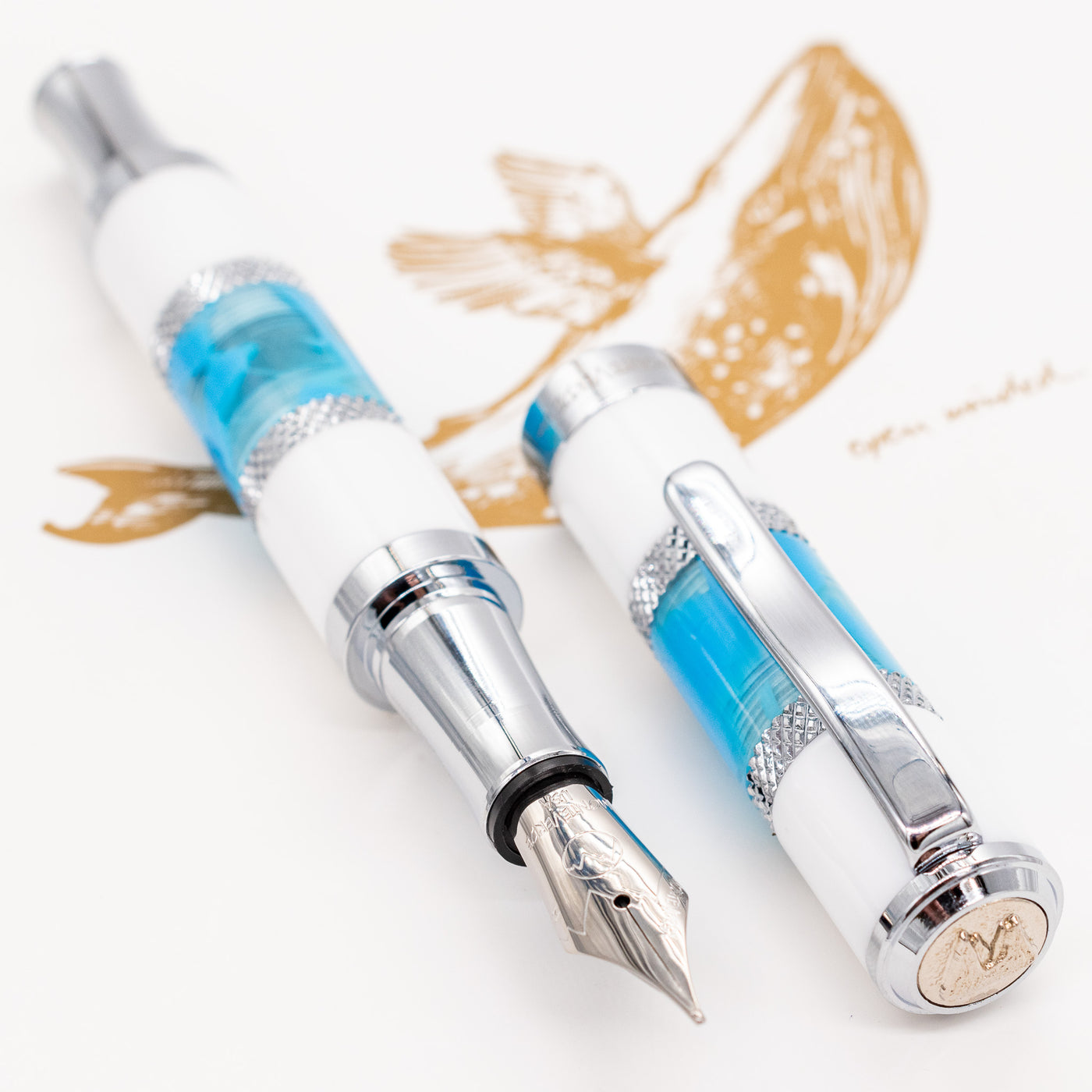 Monteverde Regatta Fountain Pen - Santorini Blue 2024