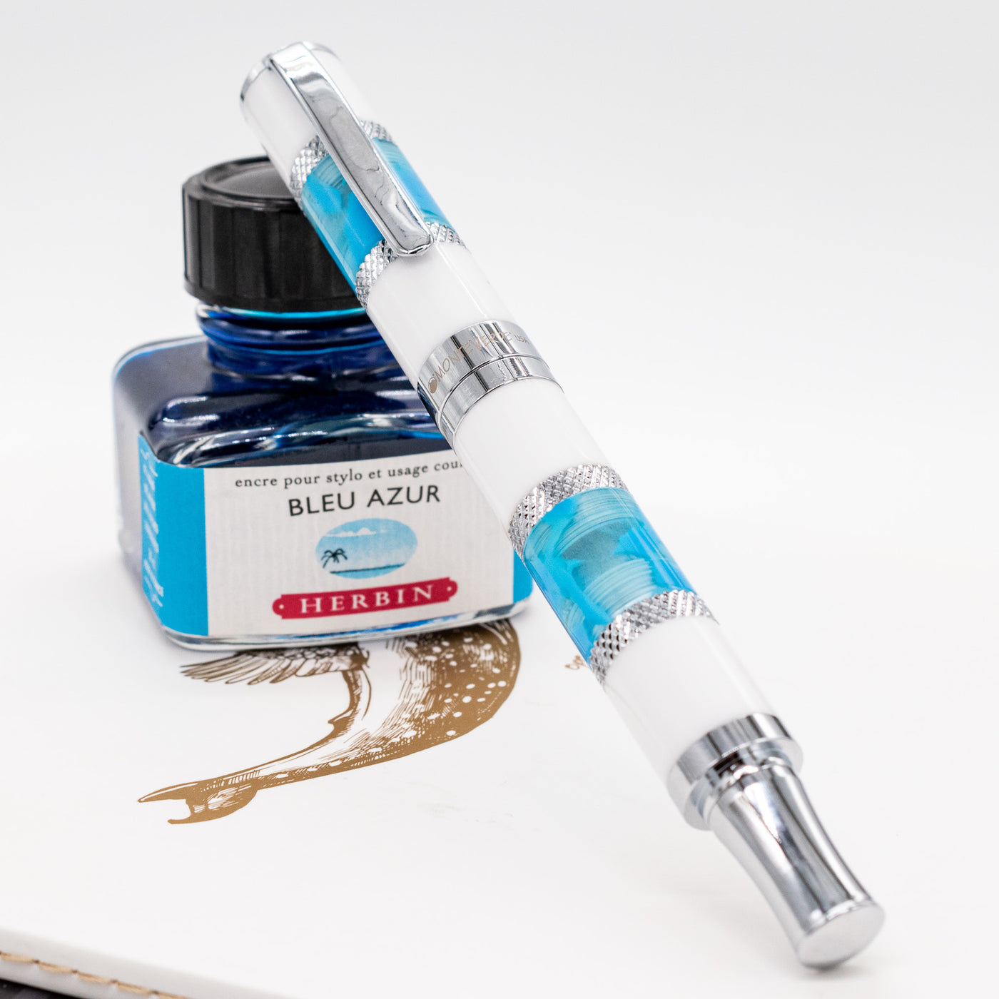 Monteverde Regatta Fountain Pen - Santorini Blue capped
