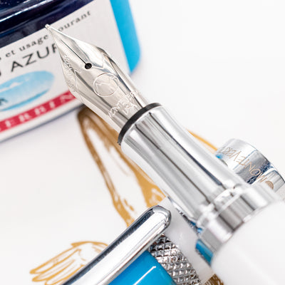 Monteverde Regatta Fountain Pen - Santorini Blue stainless steel nib