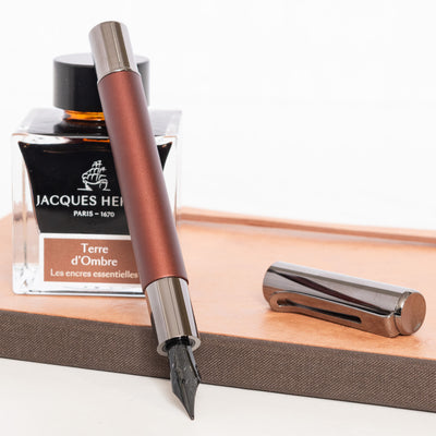 Monteverde Ritma Espresso Fountain Pen uncapped