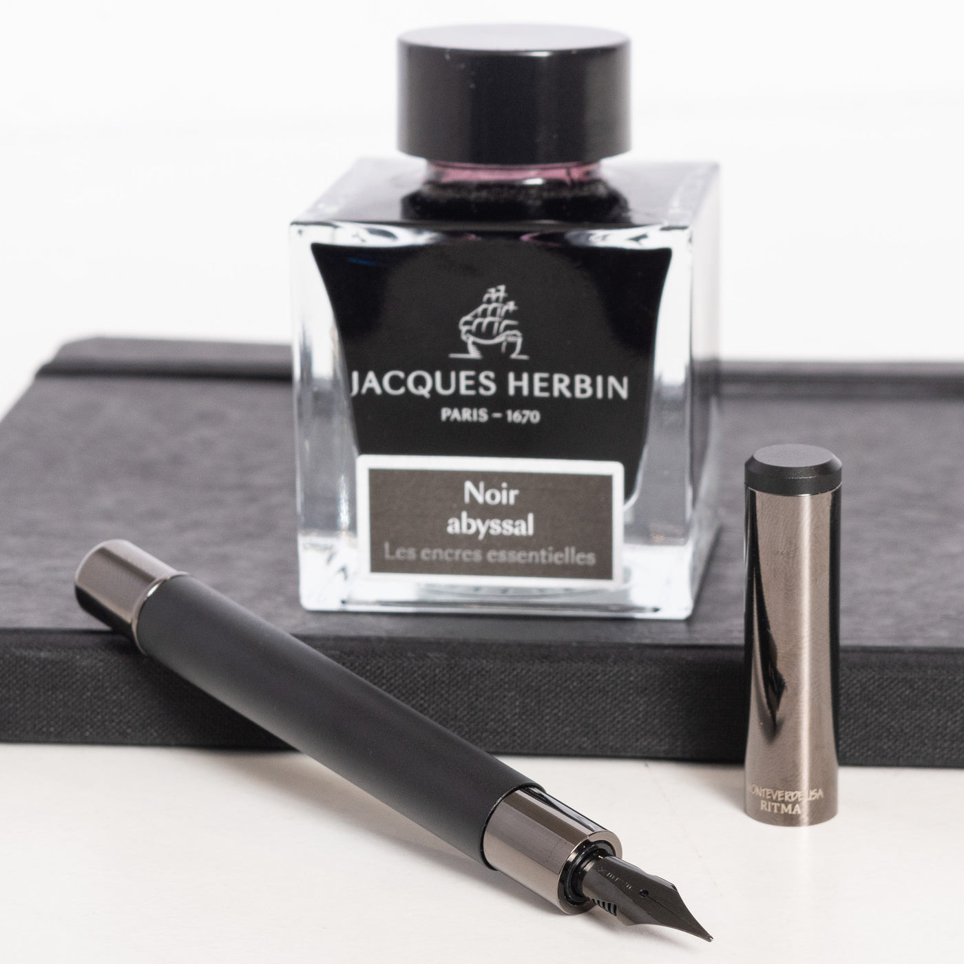 Monteverde Ritma Gala Black Convertible Neck Pocket Fountain Pen