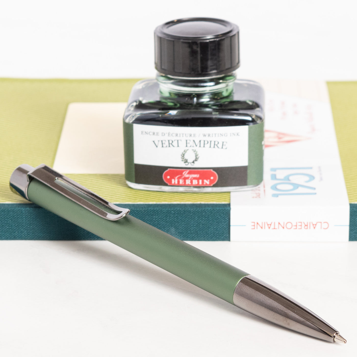 Monteverde Ritma Green Anodized Ballpoint Pen olive