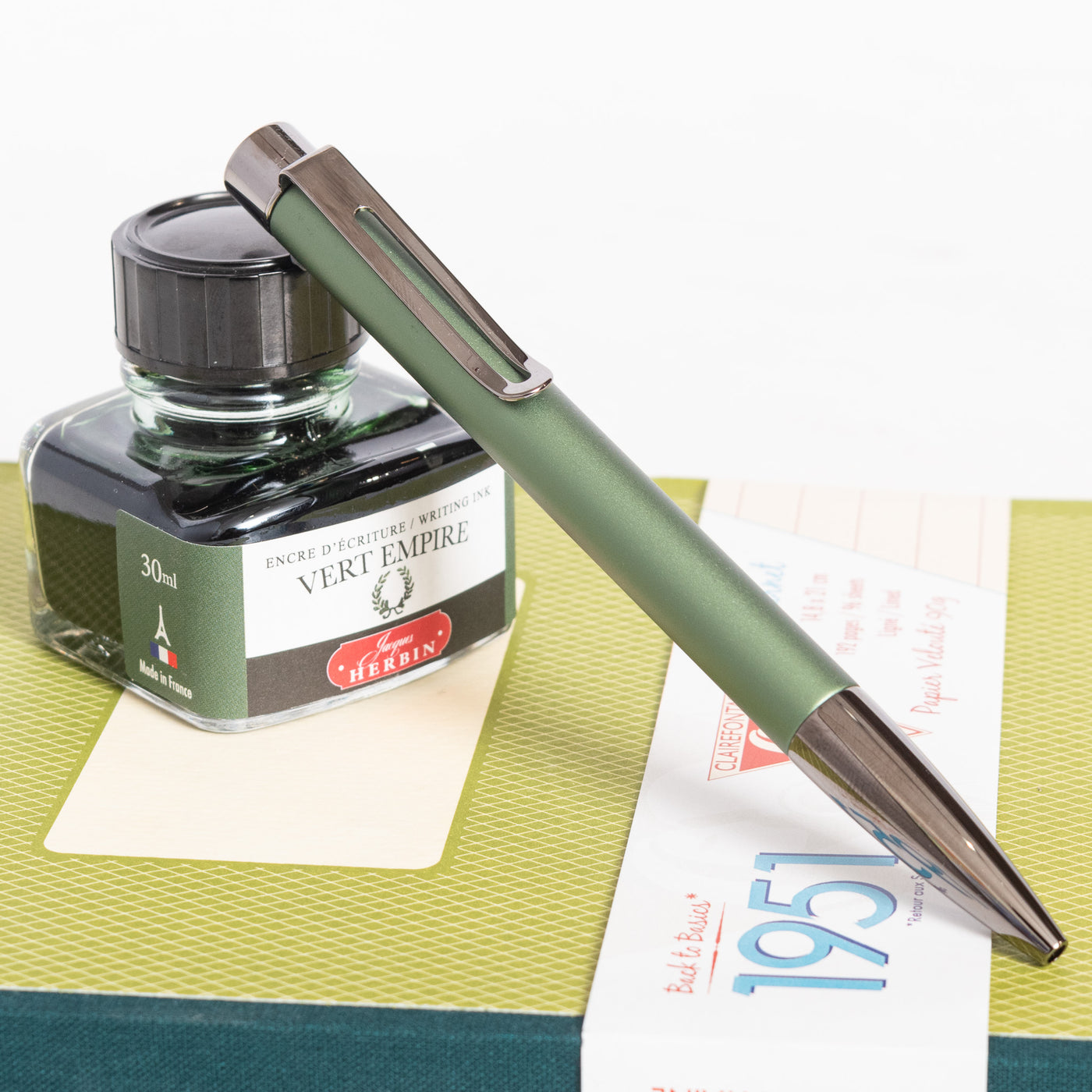 Monteverde Ritma Green Anodized Ballpoint Pen