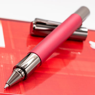 Monteverde Ritma Rollerball Pen - Red uncapped