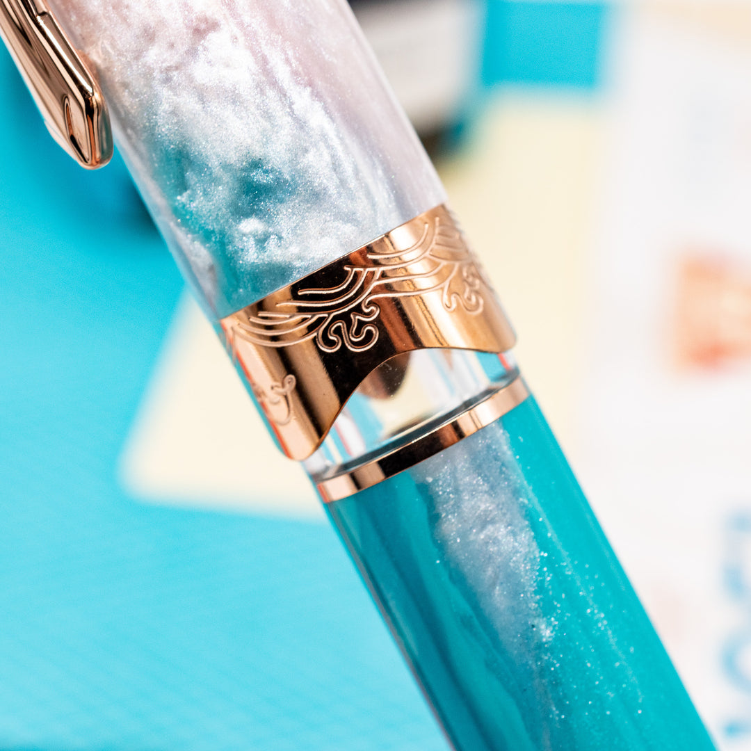 Nahvalur Horizon Dawn Fountain Pen | Piston-Fill, Steel Nib – Truphae