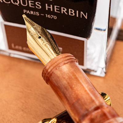 Nahvalur Horizon Fountain Pen - Desert stainless steel nib