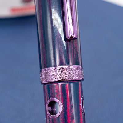 Nahvalur Nautilus Fountain Pen - Anthias Violet center band