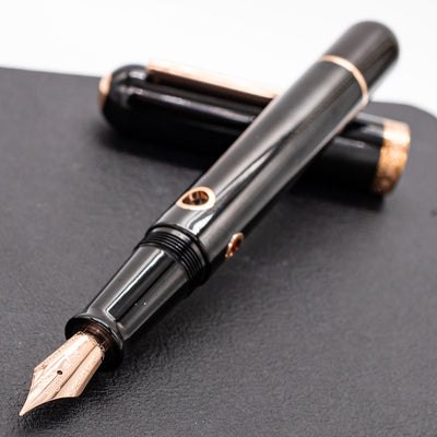 Nahvalur Nautilus Fountain Pen - Cephalopod Rose Gold black