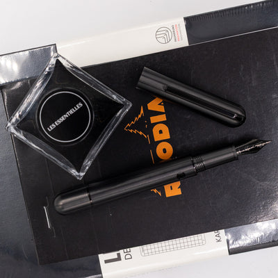 Nahvalur Nautilus Ti Fountain Pen - Black PVD