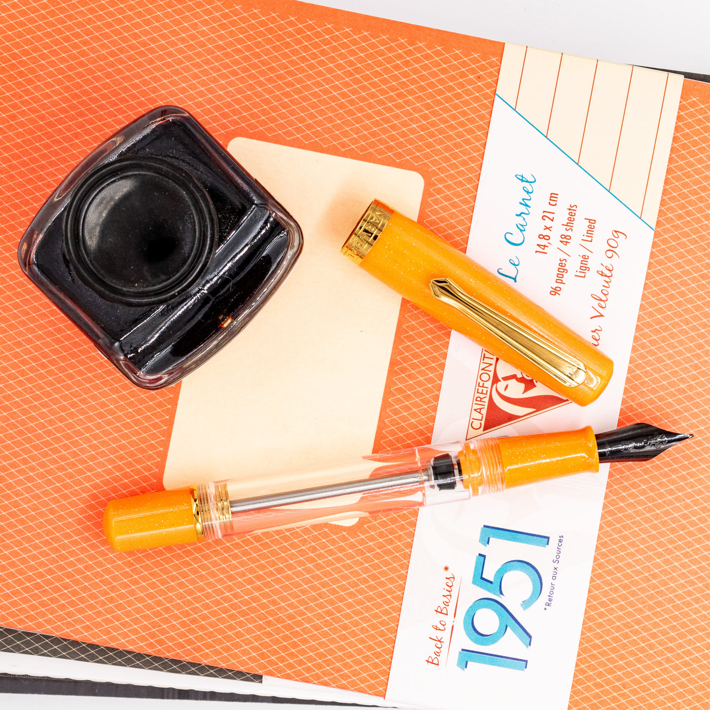 Nahvalur Original Plus Fountain Pen - Garibaldi Orange new