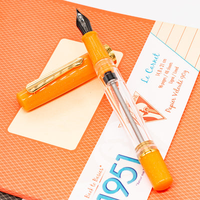 Nahvalur Original Plus Fountain Pen - Garibaldi Orange vacuum filled