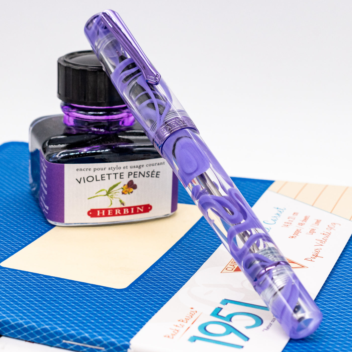 Nahvalur Original Plus Fountain Pen - Lavender Tetra capped