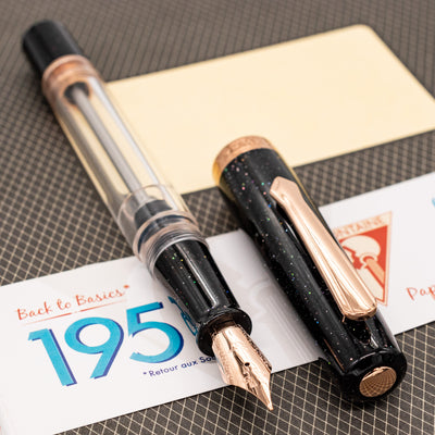 Nahvalur Original Plus Fountain Pen - Lovina Graphite vacuum filled